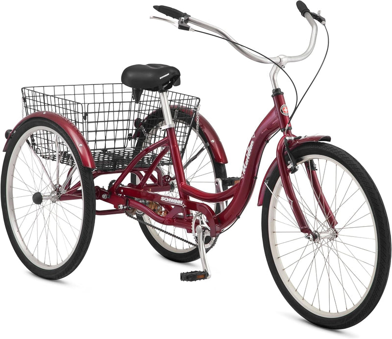 Schwinn Meridian Adult Tricycle 26" Wheels, Basket, 1-Speed - Scratch & Dent