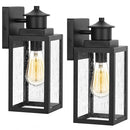 BESLOWE OUTDOOR WALL LIGHTS EXTERIOR LIGHTING FIXTURES WALL MOUNT 2-PACK - BLACK - Like New