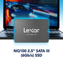 LEXAR 480GB NQ100 SSD 2.5”SATA III INTERNAL SOLID STATE DRIVE - GRAY - Like New