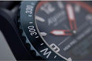 Alpina AL-283LNO5NAQ6L AlpinerX Dial Quartz Watch - NAVY BLUE ORANGE STITCHING - Like New