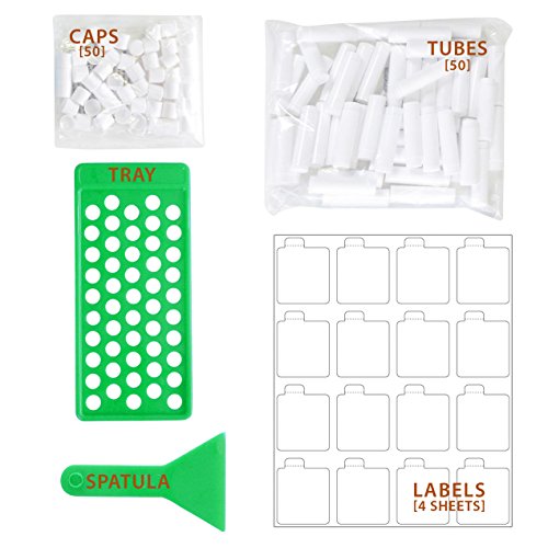 MILLIARD LIP BALM CRAFTING KIT LIP BALM POURING TRAY & 50 WHITE TUBES - WHITE - Like New