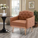 OLELA Chair, Single Sofa Rose Golden Feet Iron Plywood 37.03lbs W39536357 Brown - Like New