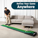 ABCOSPORT Putting Practice Mat Auto Ball Return Function 3 Balls - Green/Black - Like New