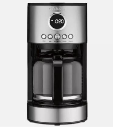 CUISINART DCC-1220WMFR 12 CUP COFFEE MAKER - SILVER - Like New