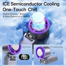 COOLHILL HANDHELD PORTABLE FAN WITH TURBO COOLING, SPEED(1-100) 5500MAH - PURPLE - Like New