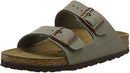 0151211 BIRKENSTOCK UNISEX ARIZONA BIRKIBUC SANDALS SIZE W37 EU, STONE - Like New