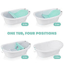Frida Baby 4-in-1 Grow-with-Me Bath Tub Control Flow Rinser Cup Bath Time Kit - Brand New