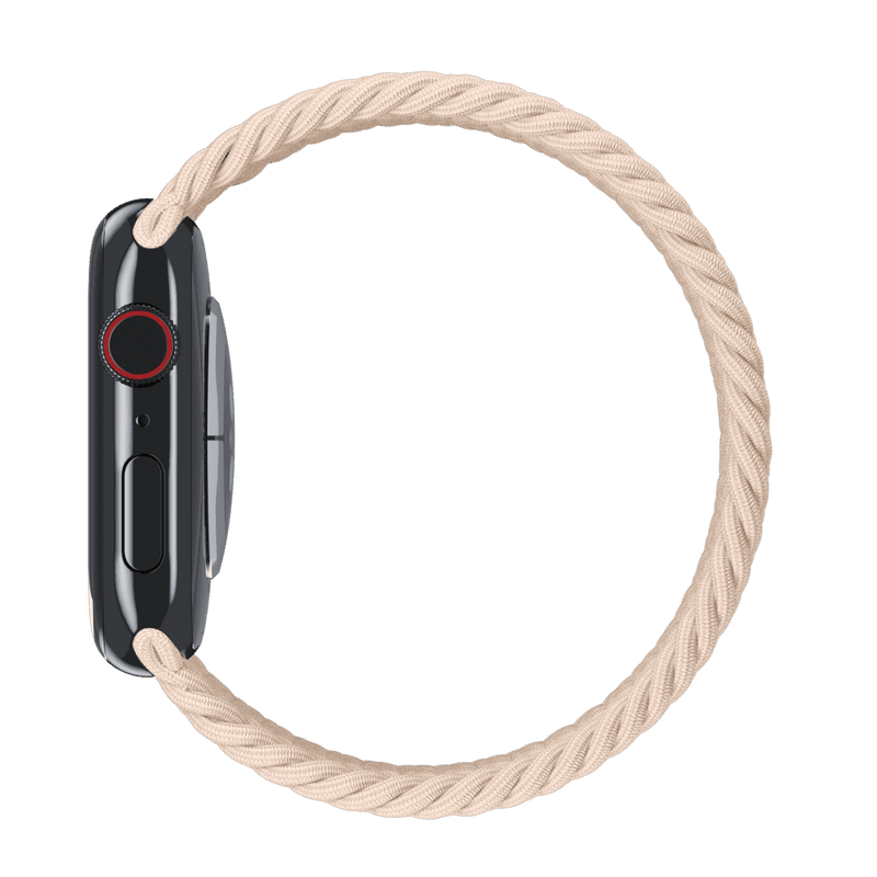 APPLE WATCH BRAIDED SOLO LOOP 45MM MPCW3AM/A - SIZE 11 - BEIGE - Like New