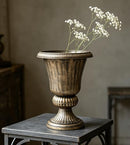 MoNiBloom 20" Urn Planter Vase Vintage Roman Flower Pot - Brass - Brand New