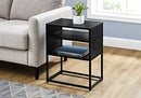 Monarch Specialties 3505 Accent Table, Metal, Laminate, Black - Brand New
