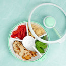 GOBE KIDS' LARGE SNACK SPINNER SLIDE LUNCH FOOD STORAGE - 22OZ - MINT GREEN - Brand New