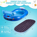 AASSOO, Inflatable Toddler Bed Blow Up Travel Bed with Sides AS-HF003 - Blue - Like New