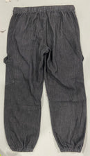 NO BOUNDARIES WOMEN'S CARGO JOGGER MID RISE - SIZE: LARGE (12-14) - WASHED BLACK - Brand New