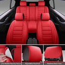 SPEED TREND Car Seat Covers PU Leather ST-001 Full Set, RED - Brand New
