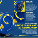 GOODYEAR AIR HOSE REEL RETRACTABLE 1/2" X 65' SBR RUBBER HOSE MAX 300PSI - Like New