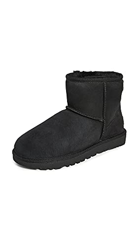 1016222 UGG Women Classic Mini II Boot Black Size 6 - Like New