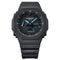 CASIO GA-2100-1A2ER BLUE RESIN DIGITAL QUARTZ MAN WATCH STAINLESS STEEL/BLUE - Brand New