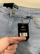 BLU ROCK DENIM STRETCH MEN'S DENIM JEANS - SIZE: MEN 40X31 - LIGHT BLUE - Like New