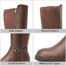 CentroPoint Women's Stretch Knee High Boot Fashion Extra Wide Calf Winter Boots - Like New