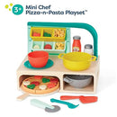 B. TOYS MINI CHEF PIZZA-N-PASTA PLAYSET - PRETEND PLAY PIZZA & PASTA PLAY SET - Like New