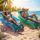 Foilswirl 2 Pack Giant Inflatable Pool Floats for Adult, 70x59 In Heavy Duty - Brand New