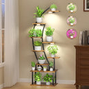 Plant Stand Indoor with Grow Lights 9 Tier 63" Metal Plant Shelf Y-FIR-C-2019 - Like New