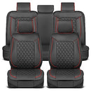 MotorBox Prestige Faux Leather Seat Covers Full Set' Semi-Universal WSHN/BK - Like New
