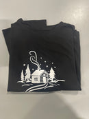 CUDDL DUDS FLAME RESISTANT T-SHIRT - SIZE: YOUTH L(10/11) - BLACK - Like New