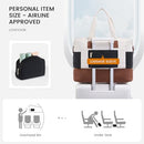 LOVEVOOK TRAVEL DUFFLE BAG - PUFFER WEEKENDER BAGS FOR WOMEN - OFF WHITE/BLACK - Brand New