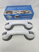 HELPING HANDLE BATHROOM SAFETY EASY TO GRIP - WHITE/GRAY - Like New
