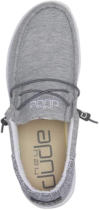 110413227 Hey Dude Men's Wally Funk Comfortable & Light-Weight Magnetite 7 - Like New