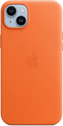 APPLE IPHONE 14 PLUS LEATHER CASE WITH MAGSAFE - ORANGE - Like New