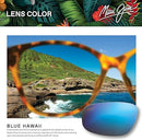 MAUI JIM HEMA POLARIZED SUNGLASSES - CRYSTAL MATTE / BLUE LENS - Like New