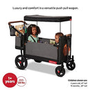 RADIO FLYER ATLAS STROLL ’N WAGON 3-IN-1 PUSH OR PULL VERSATILITY 3976 - GRAY - Like New