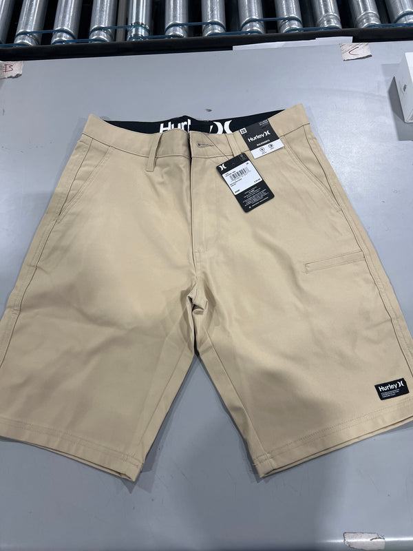 HURLEY SHORTS - SIZE: MEN 28 - KHAKI - Brand New