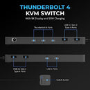 SABRENT THUNDERBOLT 4 KVM SWITCH PERIPHERAL SHARING WITH 3X THUNDERBOLT 4 - Like New