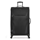 U.S. Traveler Aviron Bay Expandable Softside Luggage Spinner Wheels, Black - Brand New