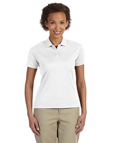 DEVON & JONES WOMENS PIMA-TECH JET PIQUÉ POLO DG200W-WHITE-L - Like New
