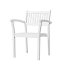 Bradley Outdoor Wood Garden Stacking Armchair 2 Pack B07BFKSJ81 - Natural - Brand New