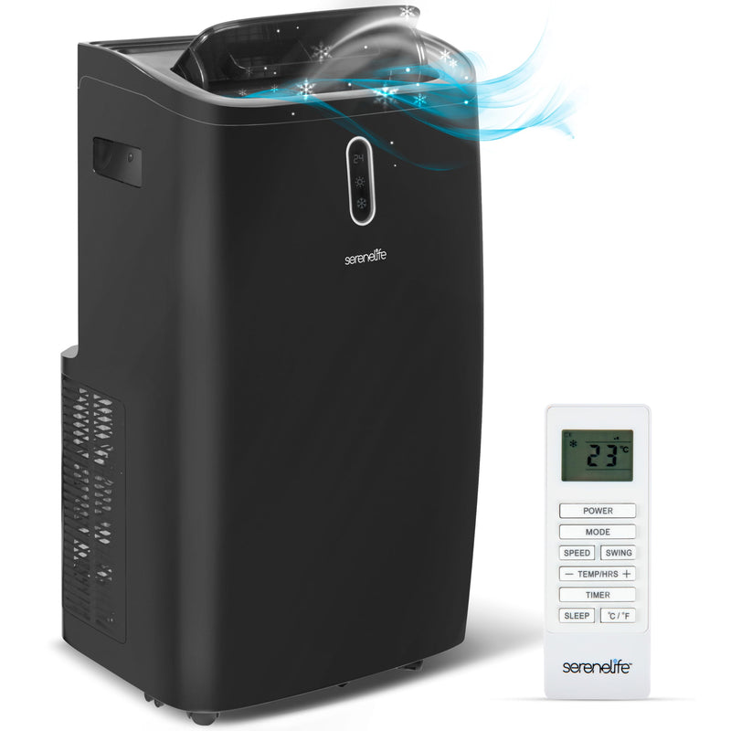 SereneLife SLPAC242B Portable Air Conditioner-12000 BTU Capacity (ASHRAE) - Like New