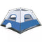 QOMOTOP 6 PERSON 60 SECONDS SET UP CAMPING TENT WATERPROOF POP UP TENT - BLUE - Like New