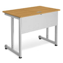 OFM MODEL 55139 24" X 36" MODULAR COMPUTER TRAINING TABLE SILVER FRAME - MAPLE - Like New