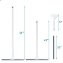 BOOMJOY Floor Squeegee 22" Squeegee 11" Microfiber Scrubber Long Telescopic - Like New