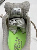 NEW BALANCE FRESH FOAM X EVOZ V3 MENS RUNNING - SIZE: MEN 10 - BEIGE WHITE - Like New