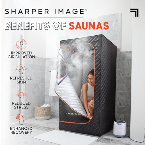 Sharper Image Steamer Sauna Massage Job-Heavy 1018244 - Black - Like New
