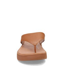 FW4 FitFlop Women's F-Mode Leather Sandal Size 7 LIGHT TAN - Like New