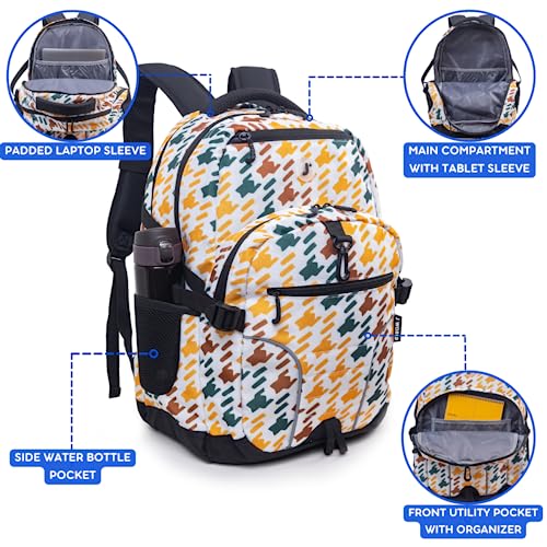New York Atom Laptop Backpack Vivid Tweed One Size- Vivid Tweed - Like New