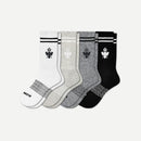 BOMBAS MEN'S ORIGINALS CALF SOCK 4-PACK SIZE: XL - SHADES - Like New