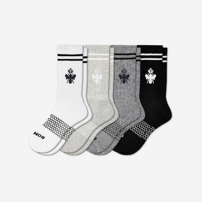 BOMBAS MEN'S ORIGINALS CALF SOCK 4-PACK SIZE: XL - SHADES - Like New