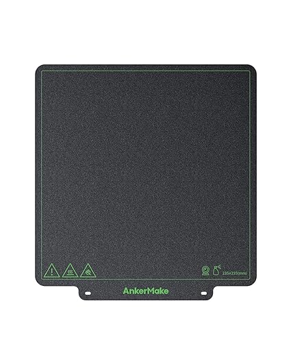 AnkerMake M5 PEI Soft Magnetic Steel Plate Double-SidedTextured - Black/Green - Like New